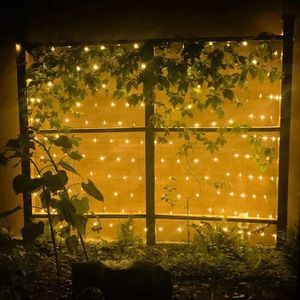 LED Wasserdichte Fischernetz-Lichter, Farbig, Lichterkette, Blinkend, Sternenhimmel Solar-Rasenbeleuchtung, Niederspannung - Product Image 1