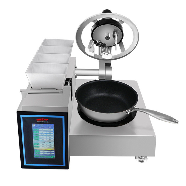 All-In-One Commercial Kitchen Equipment Intelligent Cooking Robot AI Feeding Stainless Steel 304 Fried Rice Wok Automatic Food