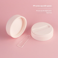 Pot vide en plastique PP pour cosmétiques de voyage – Récipient portable pour crème, masque exfoliant, crème démaquillante et pâte – Emballage de rangement