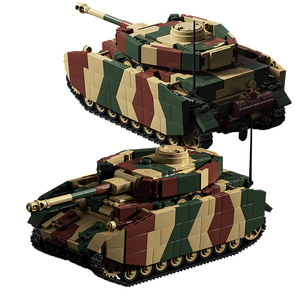 Tanque <span class=keywords><strong>Panzer</strong></span> <span class=keywords><strong>IV</strong></span> Alemán de la Segunda Guerra Mundial, Escala 1/28, Modelo de Construcción para Armar, Juguete del Ejército con Mini Figuras de Soldados, Bloques de Construcción para Adultos - Product Image 1