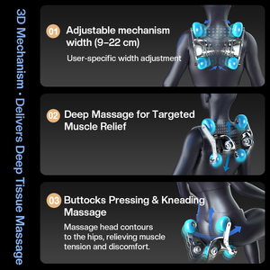 Trung Quốc tốt nhất sang trọng 2024 cao cấp điện 3D không trọng lực kéo dài đầy đủ cơ thể ghế massage - Product Image 4