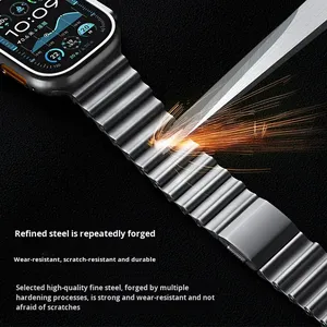 Correa de Reloj de Acero Inoxidable de Liberación Rápida para Apple Watch S 10 11 46mm Ultra 49mm SE 44mm, Correa Magnética - Product Image 4