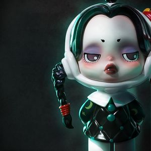 สินค้าขายดี ของแท้ 100% POPMART SKULLPANDA ซีรีส์ครอบครัวอดัมส์ กล่องสุ่ม PVC ของเล่นฟิกเกอร์เซอร์ไพรส์ ของขวัญสุดสร้างสรรค์ - Product Image 2