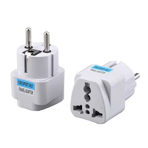 Adaptador de tomada universal da ue, adaptador de tomada elétrica conversor de tomada elétrica para viagem au reino unido estados unidos para a ue