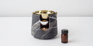 مبخرة ترافرتين جديدة للزيوت العطرية، حامل بخور عربي، موقد شمع، موقد للعلاج بالروائح، موقد بخور من الترافرتين - Product Image 5