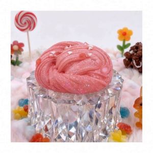 Pastel Glitter Charm DIY Handmade Modeling Kit Cotton Butter Slime Mixed Smooth Clay Foam <b>Beads</b> Fragrant Creative Craft <b>Set</b> - Product Image 5