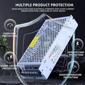 Alimentatore switching ad alta corrente MWISH S-100-5 100W 5V 20A Mini SMPS per display LED e controllo industriale - Product Image 4