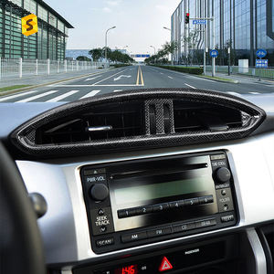 Accessori <span class=keywords><strong>Interni</strong></span> Auto in Vera Fibra di Carbonio, Copertura Decorativa per Bocchette di Ventilazione della Console Centrale per <span class=keywords><strong>Interni</strong></span> Auto <span class=keywords><strong>Subaru</strong></span> - Product Image 4