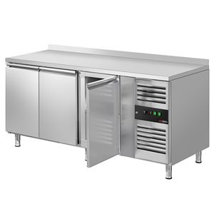 โต๊ะเตรียมอาหารแช่เย็น GGM Gastro รุ่น ECO-1795x700mm ประตูสามบาน ขอบยกสูง ระบบละลายน้ำแข็งอัตโนมัติ อุณหภูมิ +4C +10C ระดับพลังงาน A+++ - Product Image 6