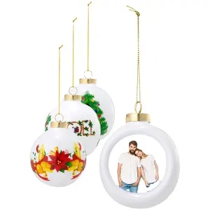 Персонализированные керамические рождественские шары подвесные шары Снежный шар подарок Рождественская елка украшения сублимированный шар Рождественский подарок