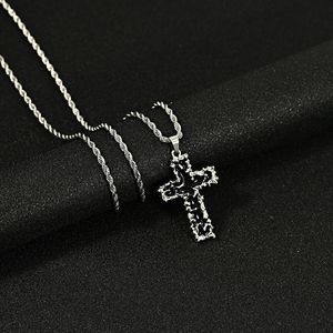 Kalung Salib Gotik Grosir Seri Hip Hop 2026 Fashion Baja Anti Karat Liontin Salib Berlian Penuh untuk Wanita Pria - Product Image 6