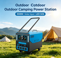 Centrale électrique mobile LiFePO4 3500W sur roues 2920/4670/7250Wh, générateur solaire pour camping-car et usage domestique d'urgence