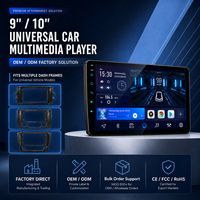 Radio Universal Flysonic para Coche con Pantalla IPS de 9 Pulgadas 1280*720 y Sistema Android para Honda, Kia, Mazda, Volkswagen, Toyota y Ford