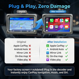 Interface sans fil <span class=keywords><strong>CarPlay</strong></span> Android Auto pour Nissan GTR 2010-2019, avec Mirror <span class=keywords><strong>Link</strong></span>, navigation GPS, DSP, Airplay, sans changement d'écran - Product Image 3