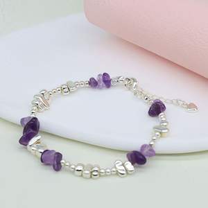 ウエスタンボヘミアンスタイルブレスレット天然石エネルギージュエリー不規則天然ターコイズクリスタルビーズブレスレット - Product Image 4