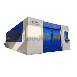 Automatic Fiber Laser Cutter 2060 Big Size Machine with Protective Cover and Exchange Platform For Big Thickness Metal Working