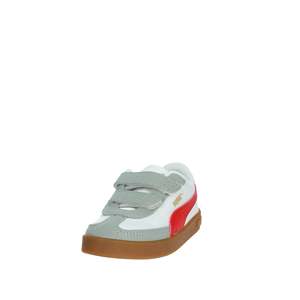 Sneakers Puma per Bambini Bianche e Rosse con Chiusura in Velcro Scarpe di Tela alla Moda - Product Image 6