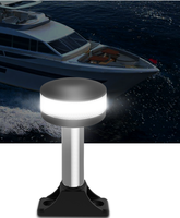 Lampe d'ancre marine 12V 2NM 360 ° avec feu de navigation polyvalent pour bateau en acier inoxydable pour yacht