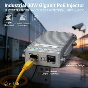 <span class=keywords><strong>Inyector</strong></span> PoE Gigabit Industrial <span class=keywords><strong>de</strong></span> 30W para Exteriores, Resistente al Agua, con Protección Contra Sobretensiones <span class=keywords><strong>de</strong></span> 6KV, Venta al Por Mayor - Product Image 3