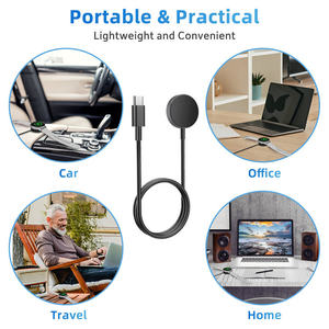 Câble de charge USB C à cadre métallique pour Samsung Galaxy Watch 8 7 6 5 Pro 4 <span class=keywords><strong>3</strong></span> Active 2 1 Adaptateur de station d'accueil pour chargeur rapide magnétique sans fil - Product Image 6