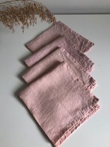 Serviettes en lin solides et durables Tissu décoratif pour la maison brodé moderne écologique Dernier style luxueux-Classique fait à la main - Product Image 5