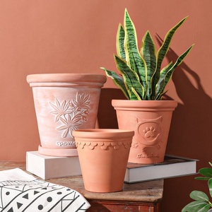 Offre Spéciale terre cuite argile planteur intérieur extérieur Pot de jardin <span class=keywords><strong>pour</strong></span> plantes <span class=keywords><strong>succulentes</strong></span> cactus fleur d'olive sol suspendu utilisation en gros - Product Image 2