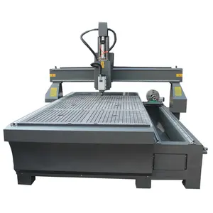 High accuracy 4 axis cnc router molding machine side rotary device 3D wood PVC Acrylic etc. processing machinery for sale