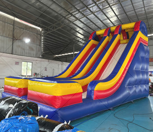 Thương mại hai làn ướt/khô trượt kết hợp nhà nảy bơm hơi với bạt PVC và Túi vận chuyển Biển Thổi bao gồm - Product Image 2