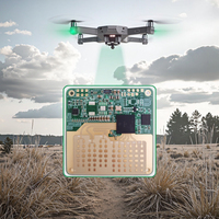 Capteur radar à ondes millimétriques UAV 4D haute résolution, faible bruit, 60-64 GHz, 0,4-100 m, 60/12 FOV, 20 Hz TTL/RS-422, 50x50 mm, LINPOWAVE U100L