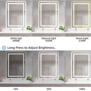 Hiện đại thông minh thông minh Gương treo tường cảm ứng chuyển đổi hình chữ nhật phòng tắm Gương Led Gương cho căn hộ khách sạn - Product Image 4
