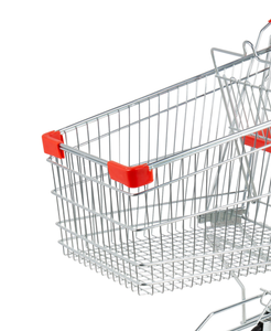 Troli Belanja Supermarket 60L 80L 100L Roda Plastik Tipe USA Troli Dorong - Product Image 5