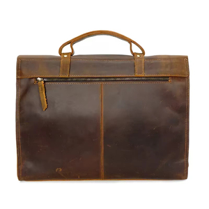 Maletines de lujo personalizados, maletín genuino para <span class=keywords><strong>mujer</strong></span>, para hombres, abogados, bolsa de negocios, portátil, duro, para hombres, Vintage, cuero de grano completo - Product Image 3