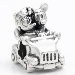 Accesorios DIY, Dije de <span class=keywords><strong>Calabaza</strong></span> Princesa Chapado en Rodio para Pulsera, con Cuentas de Circonio Personalizadas para Exportación - Product Image 5