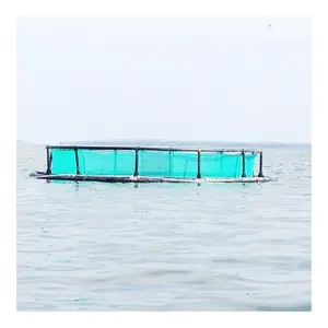 HDPE Circular aquaculture equipment floating farming fish net round Cage