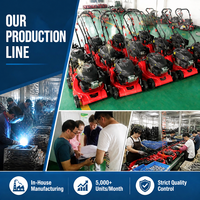 Tondeuse à gazon sans fil à batterie pour jardin domestique et entretien de la pelouse avec sac de ramassage d'herbe, tondeuse à pousser manuelle