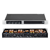 Amplificateur de puissance de classe D 4 canaux 1200W, montage en rack 1U, sortie haute puissance, amplificateur audio professionnel pour DJ, scène, club, bar, karaoké, concert en direct