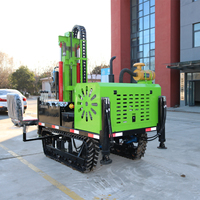 Offre Spéciale Mini Foreuse Rotative sur Chenilles à Moteur Diesel pour Puits d'Eau, Profondeur Max. 200m
