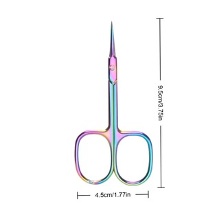 Kéo làm đẹp bằng thép không gỉ Đa năng Kéo cắt tỉa lông mày mũi Kéo cắt tỉa biểu bì Di động Sử dụng tại nhà - Product Image 5