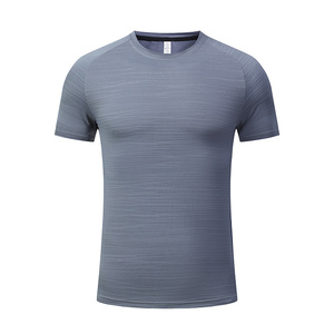 T-shirts pour hommes à manches courtes, col rond, séchage rapide, personnalisables avec logo, pour la salle de sport, été - Product Image 3