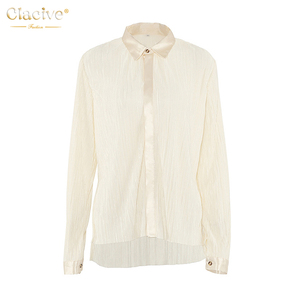 Clacive 2020 Nueva llegada Nueva Moda señoras Blusas Tops faldas Blusas Elegantes De Mujer Blusas blusa - Product Image 4