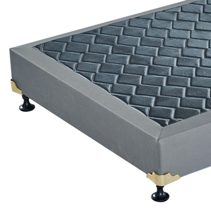 Rắn và ổn định bảng điều khiển hiện đại khung giường bằng gỗ với bánh xe di chuyển cho khách sạn và trường học sử dụng tùy chỉnh kích thước nệm cơ sở - Product Image 4