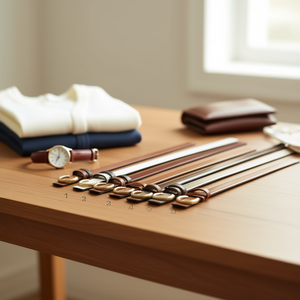 Cintura in vera pelle a doppia faccia, larghezza 2,8 cm, per donna e uomo, cinture alla moda - Product Image 3