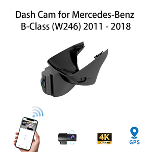 Dash Cam HD 4K per <span class=keywords><strong>Mercedes</strong></span>-Benz Smart (W453/2014-2022) Fortwo Forfour con Due Obiettivi DVR Anteriori e Posteriori, GPS, Plug and Play - Product Image 2