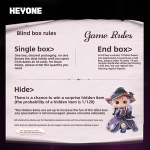 HEYONE Black Play Rescue Miss Qiao Figura Coleccionable de PVC en Caja Sorpresa, Decoración Creativa, Regalo - Product Image 6