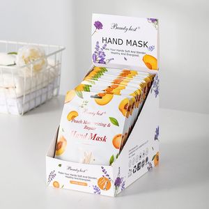 Peach Hand Care Mask <b>Glove</b> Wholesales Moisturizing Nourishing Repairing Whitening Hand Mask - Product Image 5