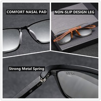 Lunettes de lecture presbytie photochromique pour hommes sport cyclisme antidérapant Rectangle rouge gris lunette anti-reflet multifocale