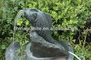Grosir Pabrik dekorasi taman Jepang patung ikan ornamen batu air mancur untuk dijual - Product Image 3