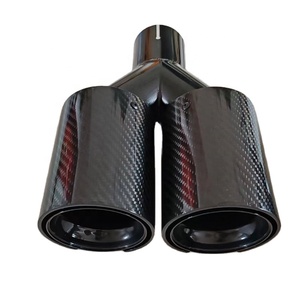 Leistung Dual Carbon Faser schwarz m Leistung Auspuff Doppel Schall dämpfer Spitzen für BMW - Product Image 4