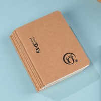 Cahier cousu A6 à logo personnalisable, couverture souple, pochette en papier, carnet d'étudiant, transfrontalier, même style avec reliure à coudre