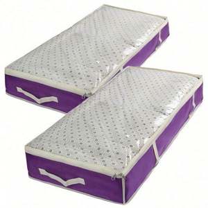 Sacs de rangement sous le lit, grands sacs de rangement pour vêtements, épais, pliables, respirants, avec fermetures éclair - Product Image 2